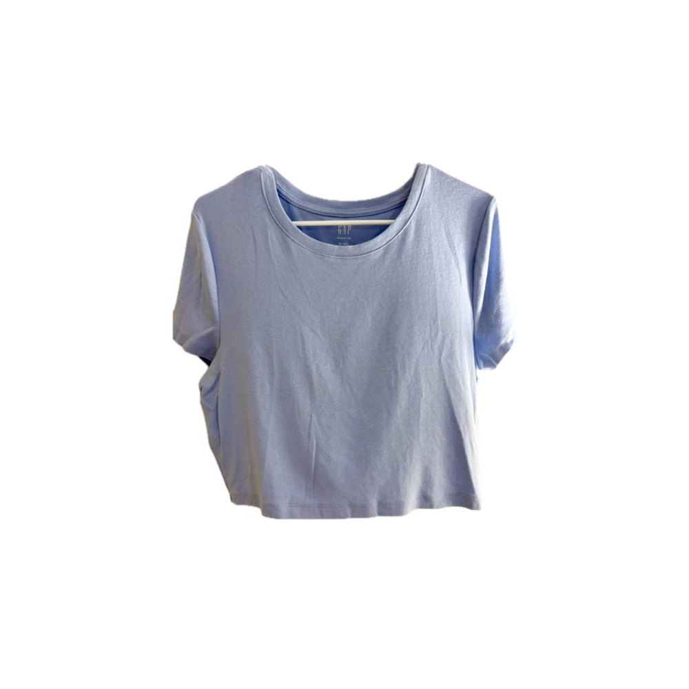 GAP Modern Cropped T-Shirt in Blue Crystal Periwinkle - Extra Large Tall
